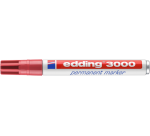 Marqueur edding 3000 permanent ogive 1,5-3mm rouge carmin