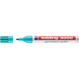 Viltstift edding 3000 rond 1.5-3mm turquoise