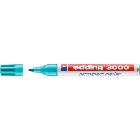 Viltstift edding 3000 rond 1.5-3mm turquoise