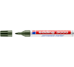 Marqueur edding 3000 permanent ogive 1,5-3mm vert olive