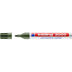 Marqueur edding 3000 permanent ogive 1,5-3mm vert olive