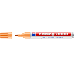 Marqueur edding 3000 permanent ogive 1,5-3mm orange clair