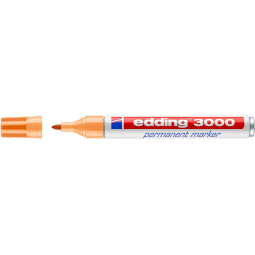 Marqueur edding 3000 permanent ogive 1,5-3mm orange clair