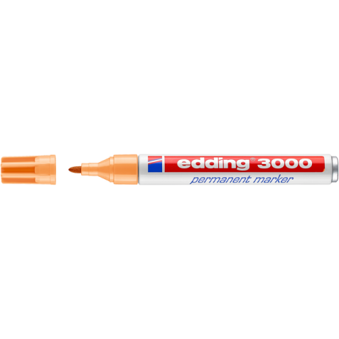 Viltstift edding 3000 rond 1.5-3mm lichtoranje