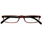 Reading glasses I Need You +3.00 dpt Half-line brown
