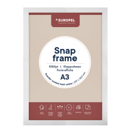 Cadre clipsable Europel A3 25mm blanc mat