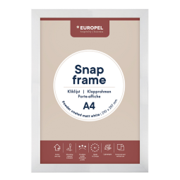 Cadre clipsable Europel A4 25mm blanc mat