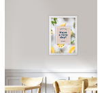 Cadre clipsable Europel A4 25mm blanc mat