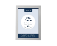 Infokader Europel zelfklevend A5 zilver