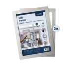 Europel info frame self-adhesive A5 silver