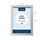 Europel info frame self-adhesive A5 silver