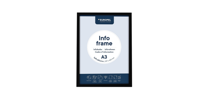 Europel Info Frame Sticker A3 Black