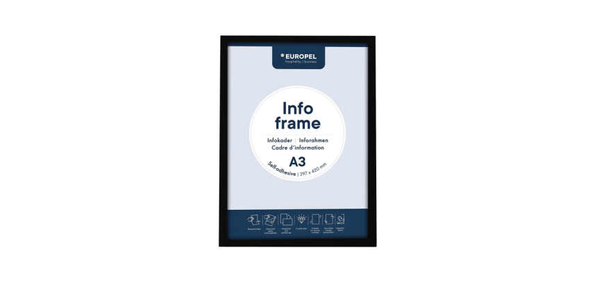 Europel Info Frame Sticker A3 Black
