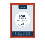Cadre clipsable Europel A3 25mm rouge