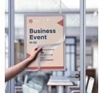 Inforahmen Europa selbstklebend A3 Silber