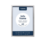 Inforahmen Europa selbstklebend A3 Silber