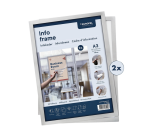 Inforahmen Europa selbstklebend A3 Silber