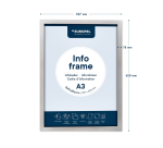 Inforahmen Europa selbstklebend A3 Silber