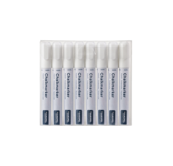 Krijtstift Europel 6mm wit etui 8 stuks