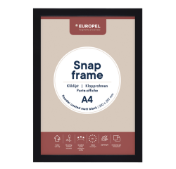 Cadre clipsable Europel A4 25mm noir mat