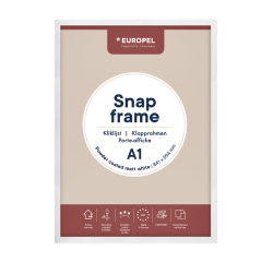Cadre clipsable Europel A1 25mm blanc mat
