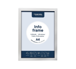 Cadre info Europel autocollant A4 argent