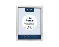 Cadre info Europel autocollant A4 argent