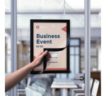 Black A5 self-adhesive info frame Europel