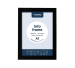 Black A5 self-adhesive info frame Europel