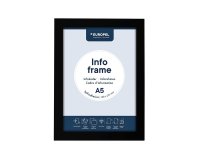 Infokader Europel zelfklevend A5 zwart