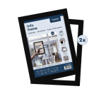 Black A5 self-adhesive info frame Europel