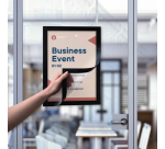 Infokader Europel zelfklevend A4 zwart