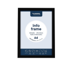 Infokader Europel zelfklevend A4 zwart