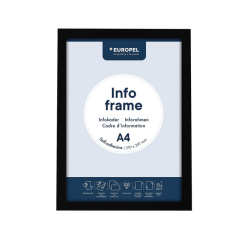 Cadre info Europel autocollant A4 noir