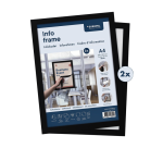 Infokader Europel zelfklevend A4 zwart