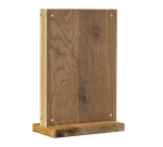 Présentoir de table Europel A5 acryl/bois/aimant