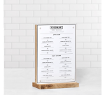 Présentoir de table Europel A5 acryl/bois/aimant
