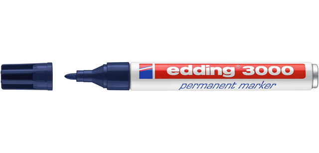 Edding 3000 Permanent Marker Bullet Tip 1.5-3mm Steel Blue