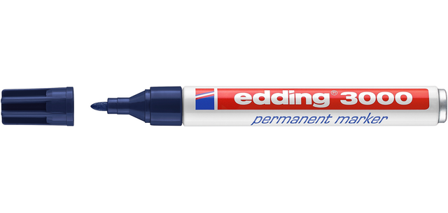 Edding 3000 Permanent Marker Bullet Tip 1.5-3mm Steel Blue