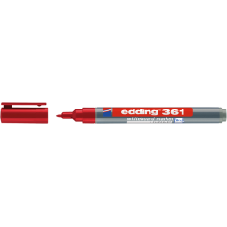 Marqueur tableau blanc edding 361 ogive 1mm rouge