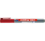 Whiteboard marker edding 361 bullet 1mm red