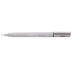 De_unipin 0,5mm fineliner gris cl