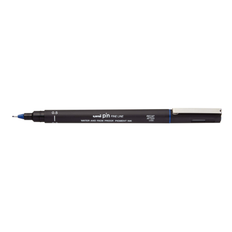 Fineliner Uni-ball Pin 0.5mm blauw