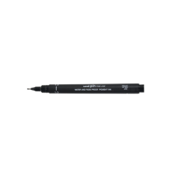 Fineliner Uni-ball Pin 1mm noir 12 pièces