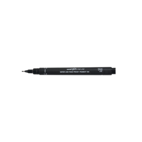 Fineliner Uni-ball Pin 1mm noir 12 pièces