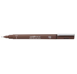 Fineliner Uni-ball Pin 0,5mm sépia