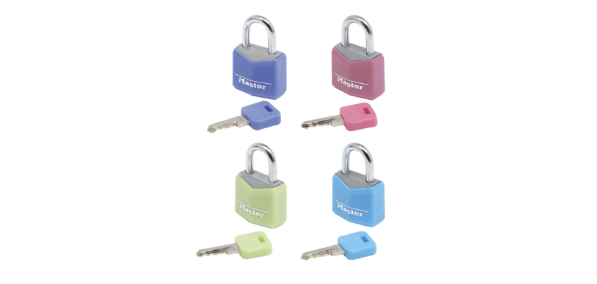 Cadenas Master Lock 4 assorti alu 20mm 4 pièces