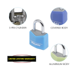 Cadenas Master Lock 4 assorti alu 20mm 4 pièces