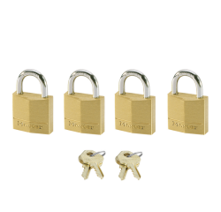 Cadenas Master Lock 4 verrouillage égal laiton 20mm 4 pièces