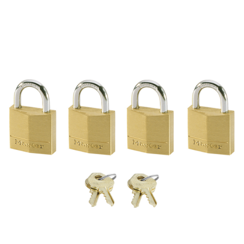 Cadenas Master Lock 4 verrouillage égal laiton 20mm